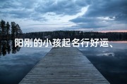 阳刚的小孩起名行好运、阳刚之气的男孩小名
