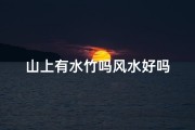 山上有水竹吗风水好吗