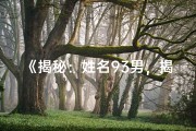 《揭秘：姓名93男，揭秘其独特命格之谜》