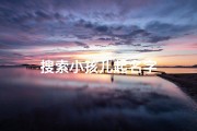 搜索小孩儿起名字