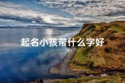 起名小孩带什么字好