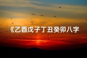 《乙酉戊子丁丑癸卯八字命理揭秘》