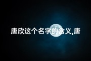 唐欣这个名字的含义,唐欣怡名字吉凶揭秘：好运连连的奥秘