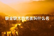 缺金缺水的男孩叫什么名字好？(《金水龙脉汇聚，龙男宝宝取名佳字精选》)