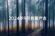 2024年9月剖腹产吉日精选，幸福降临好时机