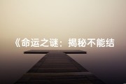 《命运之谜：揭秘不能结婚者的特殊命格》