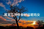属龙几月份有好运呢吗女