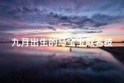 九月出生的马宝宝取名技巧与吉祥用字推荐