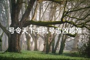 号令天下手机号吉凶超准、号令天下手机号码吉凶测定标准