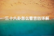 三十六卦怎么看吉凶详解_三十六卦图