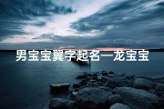 男宝宝翼字起名—龙宝宝翼翔天际，男孩英气勃发新名诞生