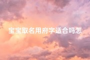 宝宝取名用府字适合吗怎么取—《府字宝宝名字：寓意深远，彰显尊贵》