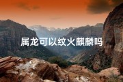 属龙可以纹火麒麟吗