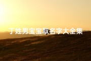 丁姓男宝宝取名字大全集(丁姓男宝宝响亮好听名字)