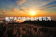 客厅大白墙涂色好看吗风水-客厅大白墙涂色风水：美观与吉利的双重考量