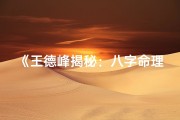 《王德峰揭秘：八字命理学深度解读》
