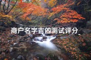 商户名字吉凶测试评分_《商户名吉凶一测便知，评分揭秘经营奥秘》