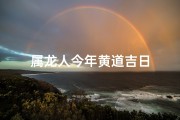 属龙人今年黄道吉日