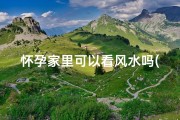 怀孕家里可以看风水吗(怀孕能否看新家)