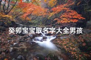 癸卯宝宝取名字大全男孩(癸卯年8月12日六月廿六生的男孩生辰八字龙年宝宝名字大全)