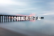 小孩起名世子辈