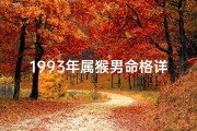 1993年属猴男命格详解：运势与性格全面剖析