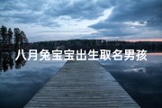 八月兔宝宝出生取名男孩_《八月兔宝宝降生，男孩取名创意无限》