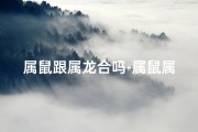 属鼠跟属龙合吗-属鼠属龙能相配吗：揭秘生肖配对奥秘