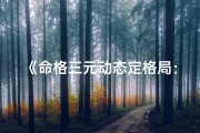 《命格三元动态定格局：揭秘命运密码新篇章》