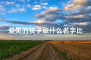 爱笑的孩子取什么名字比较好-笑颜如花，童真无邪——爱笑男孩的温馨名字故事