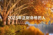 2023年正财命格的人怎么样,2023正财命格：财运亨通的一年