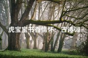 虎宝宝书香情怀：古诗词取名女孩独特魅力