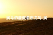 属马的能戴翡翠龙吗-属马能戴翡翠龙吗？揭秘生肖佩戴禁忌