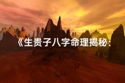 《生贵子八字命理揭秘：精准解析八字运势》