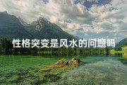 性格突变是风水的问题吗_《性格突变揭秘：风水之谜背后的惊人真相》