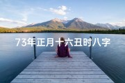 73年正月十六丑时八字命(《73年正月十六丑时八字命：揭秘命运之谜》)
