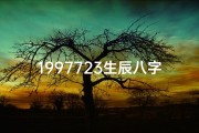 1997723生辰八字是什么命,1997年生辰八字是多少