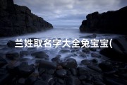 兰姓取名字大全兔宝宝(2025年兰姓男兔宝宝取名用什么字好 )