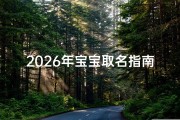 2026年宝宝取名指南，丙午马年命名宜忌全解析