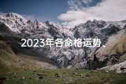 2023年各命格运势、2023年运势揭秘：命格运势大解析