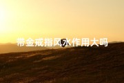 带金戒指风水作用大吗