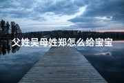 父姓吴母姓郑怎么给宝宝起名字(《吴郑联姻，宝宝起名：传承家族之美》)
