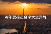 鸡年男孩起名字大全洋气(鸡年好听的男宝宝名字大全)