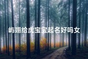 屿翊给虎宝宝起名好吗女孩(属虎有山有水有树林的名字有山有水有木的虎宝宝名字 )