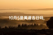 10月5是黄道吉日吗,10月5日黄道吉日：宜嫁娶，好运连连