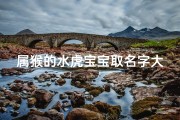 属猴的水虎宝宝取名字大全_属猴水虎宝宝取名大全：吉祥如意好名字推荐