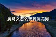 属马女怎么玩转属龙男