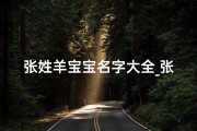 张姓羊宝宝名字大全_张姓羊宝宝名字大全男孩