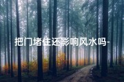 把门堵住还影响风水吗-把门堵住了
