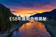 《58年属狗命格揭秘：运势与性格解析》